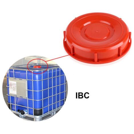 Bouchon de Cuve IBC 1000L - Couvercle Étanche pour Réservoir Eau de Pluie - Compatible Conteneur Liquide (Type B) (1/4)