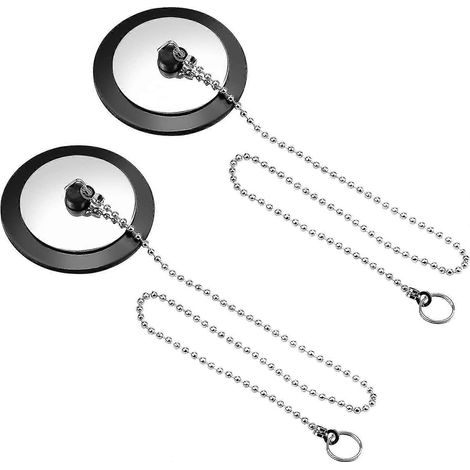 Autres accessoires d'évier : bouchon de vidange avec chaînette à billes métallique, bouchon de vidange de salle de bain, bouchon de baignoire, bouchon de cuisine (1/5)