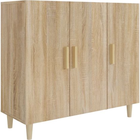 Credenza cassettiera cassettiera mobile contenitore organizer cucina soggiorno soggiorno Sonoma 90 x 34 x 80 cm derivati del legno marrone 020031734