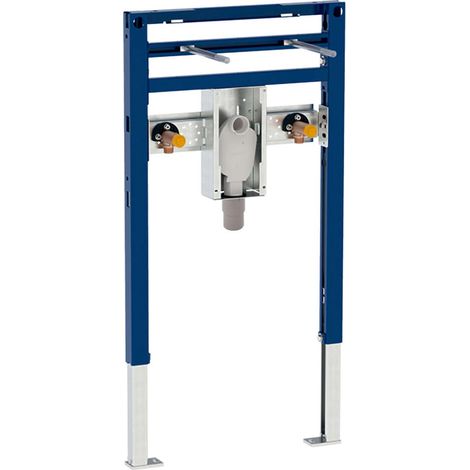 Geberit Duofix Elemento per lavabo, 82–98 cm, rubinetteria a colonna, con sifone sottopiano, 111.489.00.1