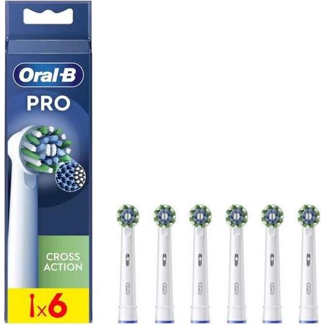 ORAL-B Cross Action Electric Toothbrush Heads - 6 Pack (1/3)