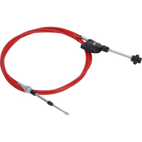 4,5 m manuelle Gassteuerung, Edelstahlkabel mit PU-Ummantelung, Stecker und Controller, Komplettset für Bagger (1/5)
