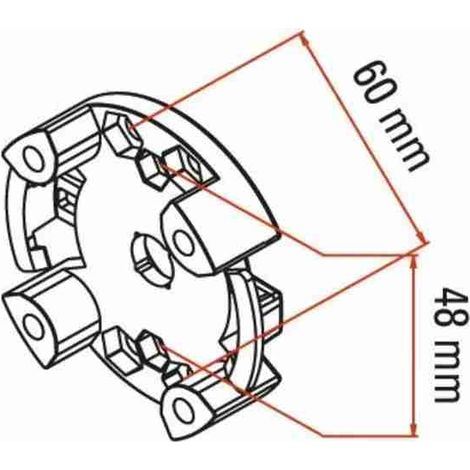 Soporte de plástico estándar para automatización Tm2 45 Max nm Faac A45060574s
