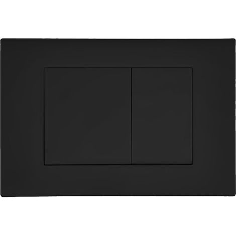 1 Plaque De Commande Noire Mate Double Chasse Abs Compatible Geberit Duofix Salle De Bain