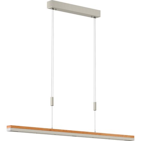 [GEBRAUCHT] B-Ware Quitani Led Pendelleuchte Hängelampe Elna Led Lampe Länge 118 Cm Nickel