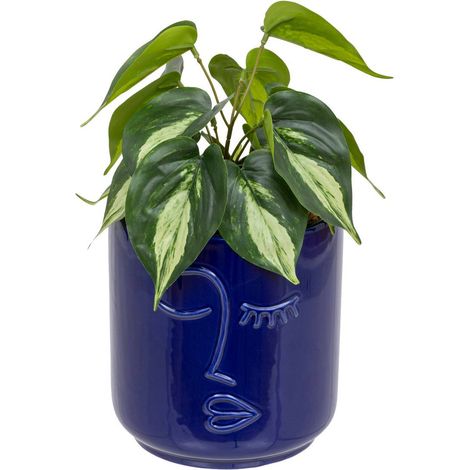 Pianta artificiale soleya h30cm blu navy - Atmosphera créateur d'intérieur (1/3)