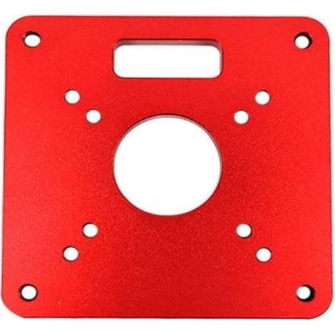 Lntyq Plaque d'insertion de table de toupie - 120 x 120 x 8 mm - En aluminium - Pour le travail du bois (1/5)