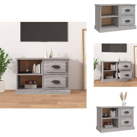 Meuble TV sonoma gris 73x35,5x47,5 cm bois d'ingénierie - Meubles Tv - Meuble Tv Moderne - Meuble Tv Gris - Meuble Tv Rangement - Meuble Tv Design (1/5)