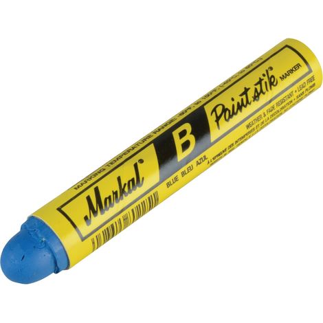 Markal MRK-80225 Paintstick Cold Surface Marker - Durable Blue Marking Stick for Industrial and Cold Surface Applications