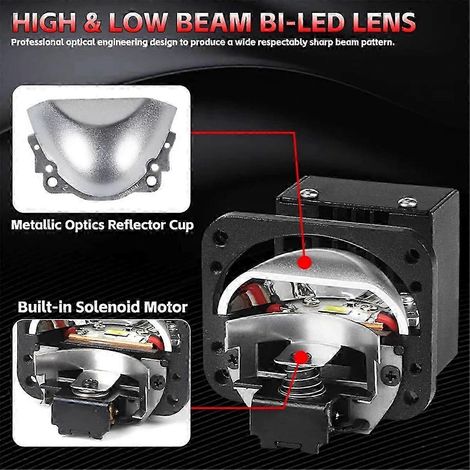 Matrix Bi-LED-Linse Auto Motorrad LED-Scheinwerfer Projektorlinse Autobahn