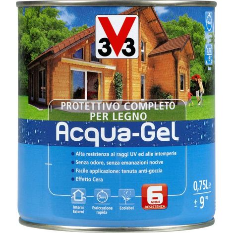 V33 Protettivo Completo Legno Acqua-Gel Colore Douglas 750 ML (1/2)