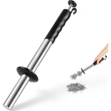 Recolector magnético de virutas con varilla de capacidad de 5 kg, recolector magnético de virutas con gancho, varilla magnética para virutas con palanca de liberación rápida, recolector magnético