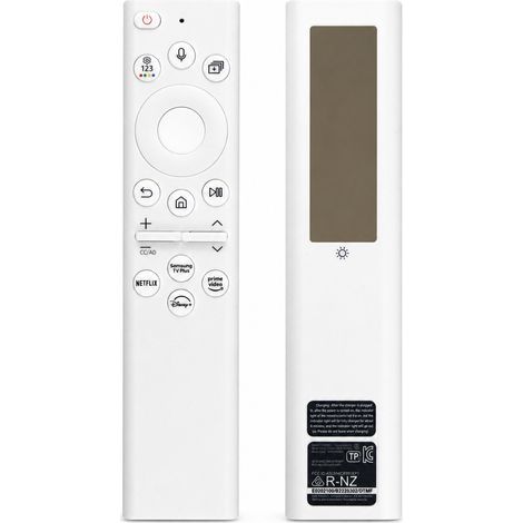 Telecomando Bluetooth con controllo vocale e ricarica solare, compatibile con TV Samsung, bianco, BN59-01391A (1/5)