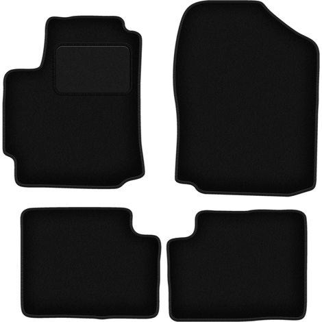 Tapis en velours noir pour : Daihatsu Sirion III M300 à hayon (2004-2010) (1/5)