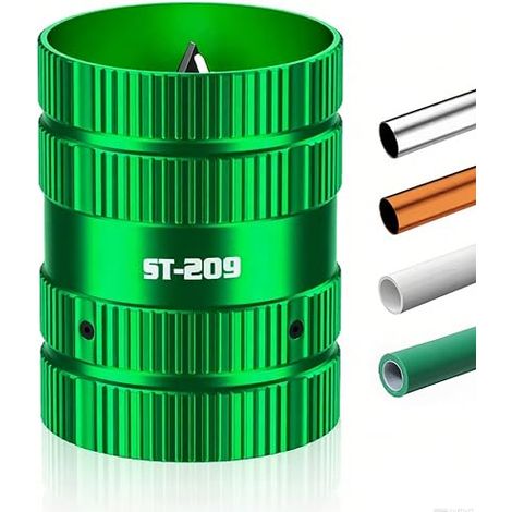 6-41 mm Ébavureur 2 en 1 pour tuyaux en cuivre et PVC (1/5)