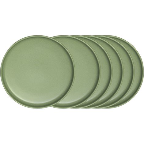 Table Passion - Assiette à dessert Uno amande 22 cm (lot de 6) (1/2)