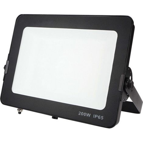 Projecteur LED 200W Noir Étanche IP65 Forte luminosité avec Osram Puce 22000 Lumens Blanc chaud 3000K garage jardin terrain de sport - Digilamp (1/5)
