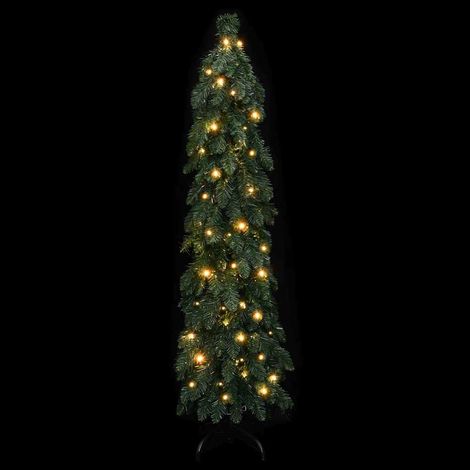 Arbre de Noël Sapin de Noël artificiel pré-éclairé avec 60 LED 120 cm (1/5)