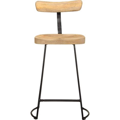 Tabourets de bar Chaise de bar lot de 2 49x43x88 cm bois de manguier massif