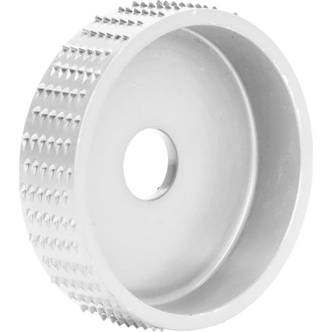 Disque à sculpter le bois, tête de meulage en carbure de tungstène, meule de façonnage, accessoire pour meuleuse d'angle, 75 mm, argent (1/5)