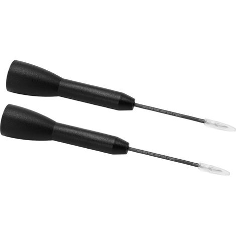 2 Pièces Pointe de Test Isolement Protection Simple Opération 1mm Sonde de Perçage Multimètre 600V 10A Noir (1/5)