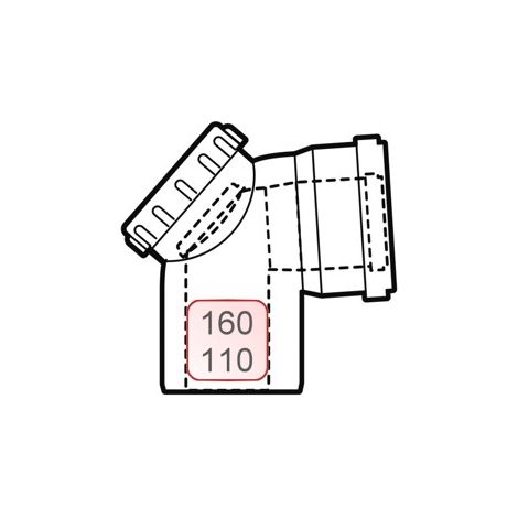 Revisionsbogen PP/PP DN160/110 87° - 48000010272 von Weishaupt