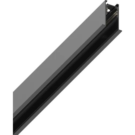 EGO RECESSED TRIM PROFILO SISTEMA LINEARE BINARIO NERO 100CM IN ALLUMINIO