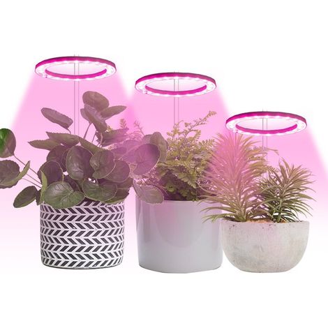 Lampe de croissance pour plantes à 3 anneaux, tête d'éclairage à 1-4 anneaux, spectre complet, intensité variable-AquaForge (1/5)