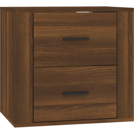 Maison Exclusive - Table de chevet murale Chêne marron 50x36x47 cm (1/5)