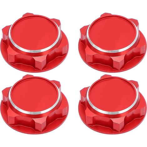 Écrou de Roue RC, Léger Anti-poussière Universel 17mm Alliage Aluminium, Écrou Hexagonal pour Voiture Télécommande Hobbyistes Courses Extérieur (1/5)