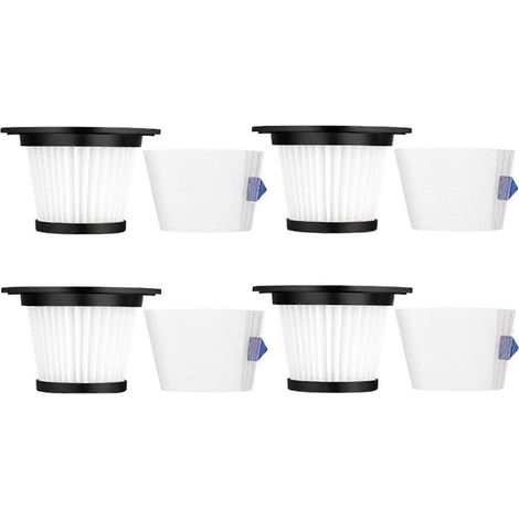 4er-Pack Ersatzfilter für den kabellosen Staubsauger Moosoo K17