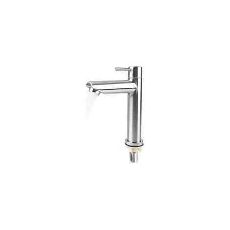 Kaltwasserhahn für Gäste, nur Kaltwasserhahn, Kaltwasserhahn aus Edelstahl, Kaltwasserhahn, Waschbeckenhahn, für Gästetoilette, Badezimmer - Crezuo