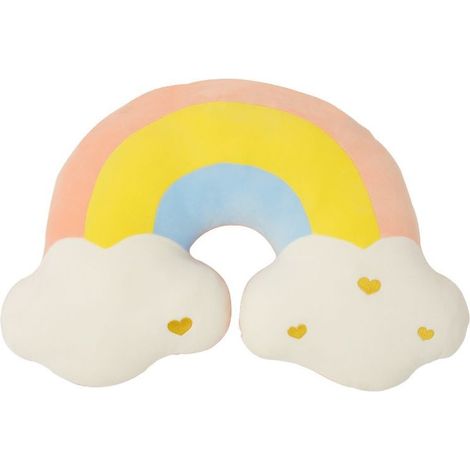 Almohada arcoíris, almohada de peluche adorable, juguete suave para niñas, almohadas decorativas para sofá o silla (arcoíris) (1/5)