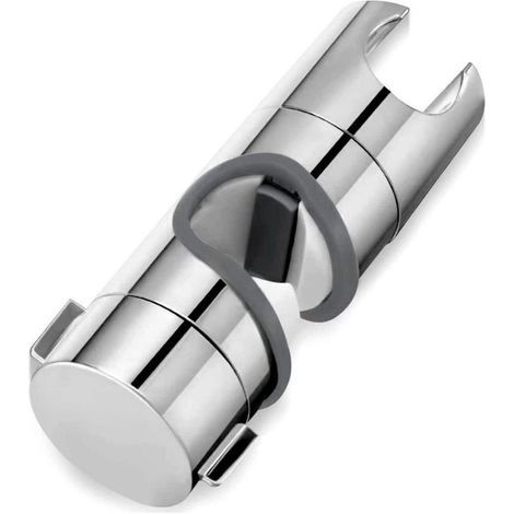 Support coulissant pour barre de douche - Support pour douchette à main - Douchette à main réglable - Rotation à 360°,Installation facile et sans outil - Compatible avec les barres de (1/4)
