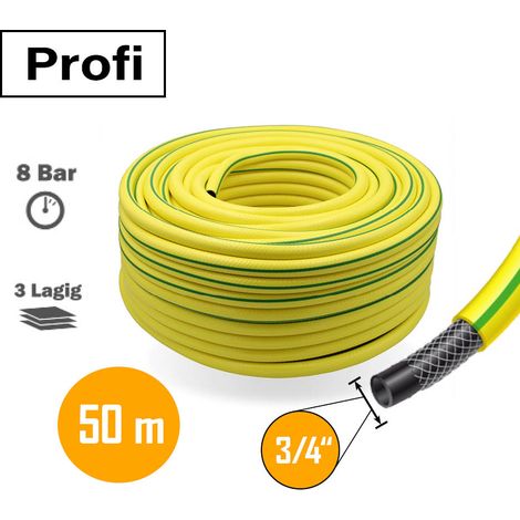 Profi Gartenschlauch 3/4 Zoll 50m gelb