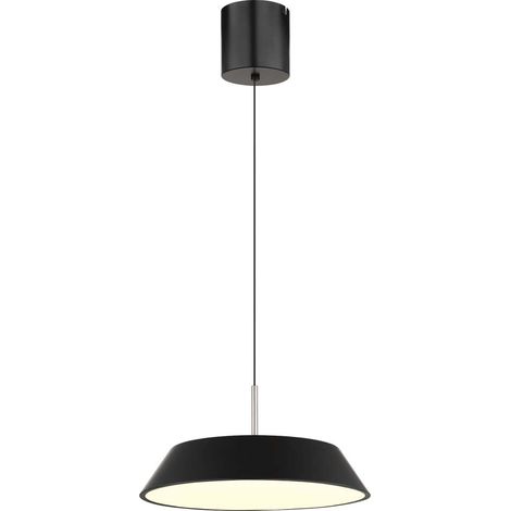 Pendelleuchte Hängeleuchte Küchenleuchte Metall Aluminium schwarz H 180 cm