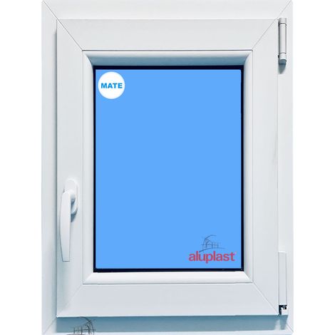Ventana PVC 700x1000 Blanca Oscilobatiente Derecha Vidrio Mate (1/6)