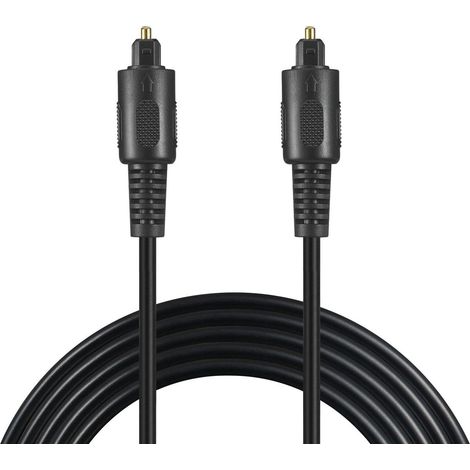 Sandberg Optical Toslink - Cables de audio, 1.8 m, color negro