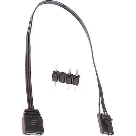 Câble adaptateur RGB 4 broches vers ARGB standard 3 broches 5 V, 25 cm (1/4)