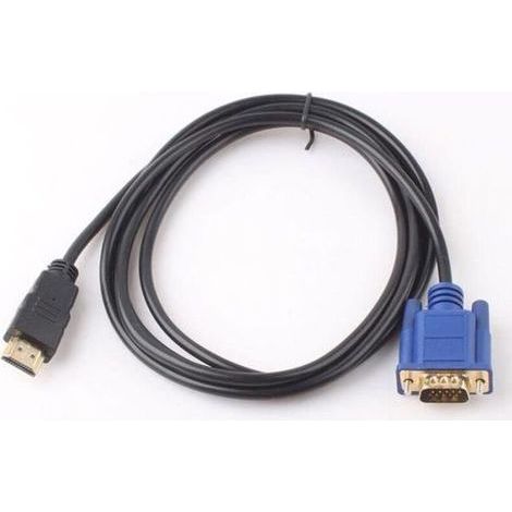 HDMI Gold Male to VGA HD-15 Cable 6ft 1.8M Video Cable (1/4)