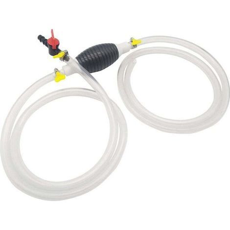 DBBEGK Pompe D'Amorçage Manuelle Portable, Pompe À Carburant Manuelle Universelle, Pompe De Vidange Du Moteur, Pompe À Eau Manuelle, Transfert De Fluide À Siphon À Haut Débit, Avec Régulateur De Débit