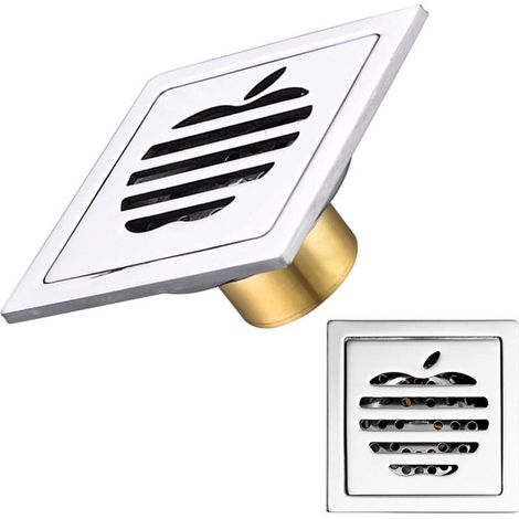 YMYNY Drain de Douche en Acier Inoxydable avec Passoire Filtre - Carré, Anti-Odeur, Convient pour Salles de Bain, Cuisines, Toilettes, Garages, Caves, Balcons, Vidanges de Lave-Linge et Buanderies (1/5)