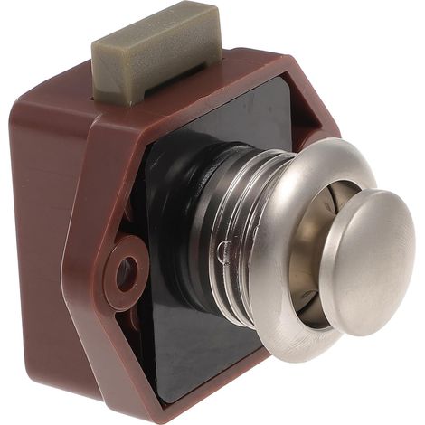 Serrure à bouton, poussoir sans clé Tofficu pour meubles et armoires (1/5)
