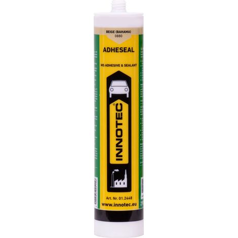 Adhésif construction beige, Mastic colle, Colle d'étanchéité, 290 ml, beige Bahama