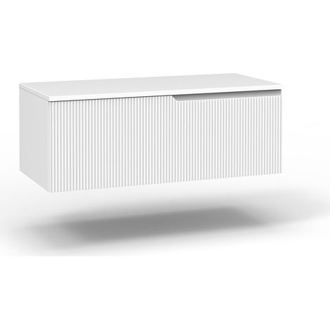 Base con top 1 cestone ZIP bianco opaco (1/2)