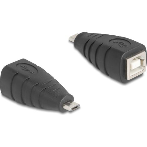 Delock Adaptador USB 2.0 USB Tipo Micro-B macho a USB Tipo-B hembra