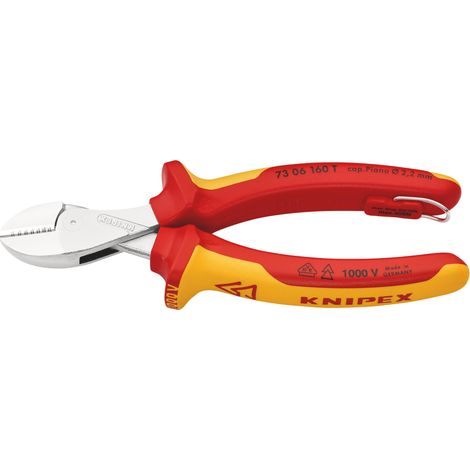 Draper 25610 KNIPEX 73 06 160 T BK X-Cut VDE Compact Diagonal Cutter, 160mm