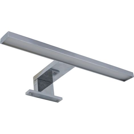 LAMPADA APPLIQUE LED 6W DA BAGNO SPECCHIO ARGENTO SILAMP B110-6WLuce Neutra Naturale 4200k
