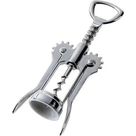 Ouvre-bouteille portable en acier inoxydable de qualité supérieure, tire-bouchon à ailettes tout-en-un (1/5)
