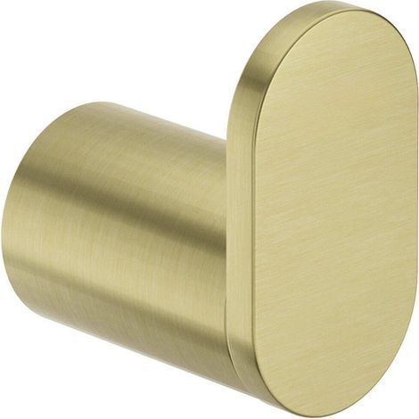 Gancio singolo bagno oro spazzolato in acciaio - Endor